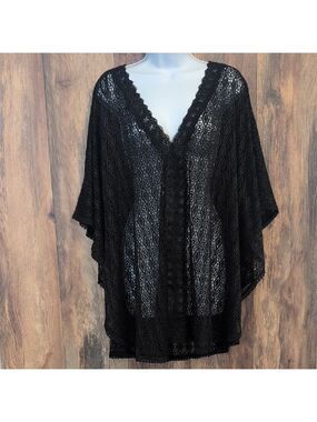 Catalina Black Lace Swim Coverup 1X